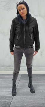 КУРТКА ВЕСЕННЯЯ ЖЕНСКАЯ, ЛЕГКАЯ ПЕРЕХОДНАЯ ВЕСЕННЯЯ ВЕТРОВКА, ЧЕРНАЯ L