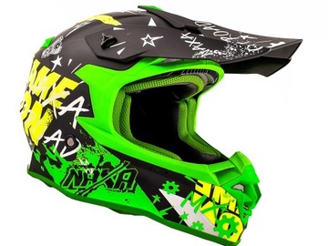 Шлем NAXA C9/N Enduro Quad Cross, ЗЕЛЕНЫЙ MAT