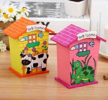 Деревянная копилка Детский домик Черепаховое сафари