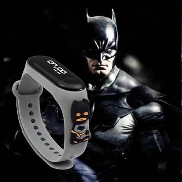 ELEKTRONICKÉ HODINKY PRE DETI LED SMARTWATCH NÁRAMOK BATMAN AKO DARČEK