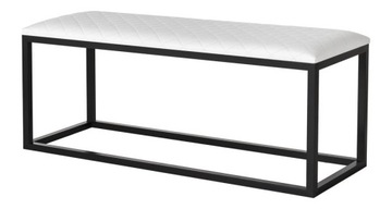 SIEDZISKO METALOWE - LOFT 107cm - PUFA - ŁAWKA