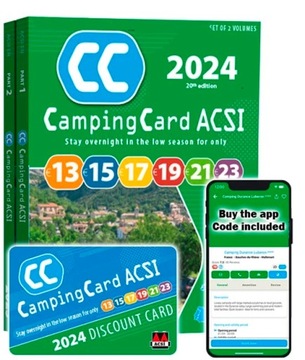 EUROPA Przewodnik CampingCard ACSI i karta rabatowa 2024