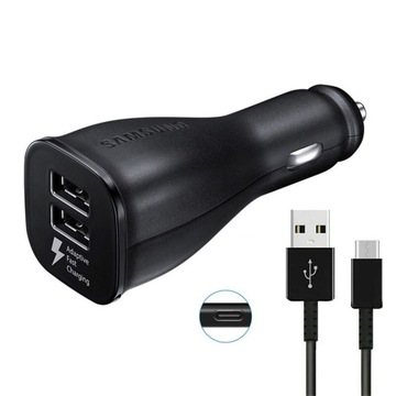 ŁADOWARKA SAMOCHODOWA SAMSUNG FAST CHARGE 2X USB