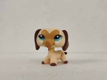 LPS Littlest Pet Shop koty&pies jamnik z żółtym sercem 1szt