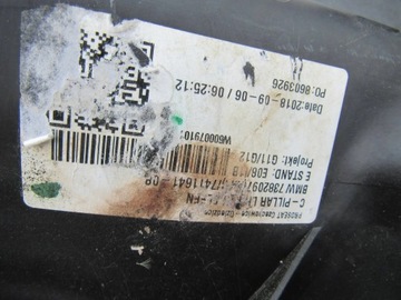 BMW 7 G11 G12 ČALOUNĚNÍ LEM SEDADLA LEVÝ PŘEDNÍ 7382097