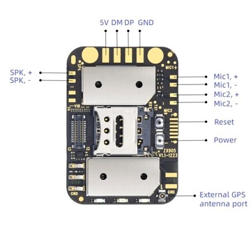 Мини-ZX905 2G 4G GPS-трекер чип LTE CAT-1 модуль слежения PCBA