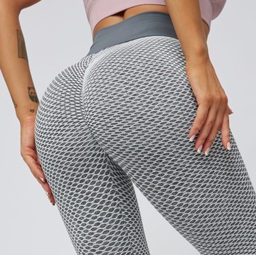 Женские ЛЕГГИНГИ PUSH up, леггинсы в рубчик с ВЫСОКОЙ ПОСАДКОЙ, спортивные леггинсы