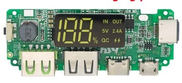 Модуль конвертера зарядного устройства для Power Bank 2x USB 18650 BMS Lightning Apple