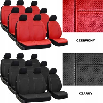 POKROWCE MIAROWE SKÓRZANE do RENAULT TRAFIC 3 9m