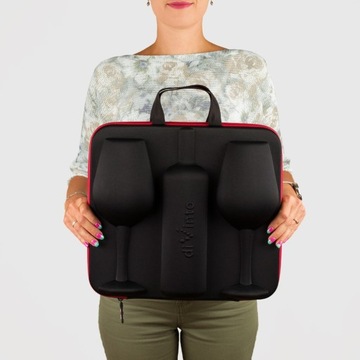 ЧЕХОЛ ДЛЯ БУТЫЛКИ ВИНА И 2-Х ГИГАНТСКИХ БОКАЛОВ XXL