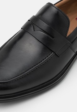 CLARKS MĘSKIE MOKASYNY CZARNE SKÓRZANE 41 SYB