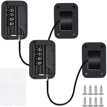 замок для холодильника, комбинированный, ящика, шкафа, двери, мебельный, замок, 2 шт.