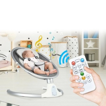 Электрическая качалка со съемным навесом.