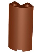 LEGO panel drzewo pień gruby brązowy cylinder 30987