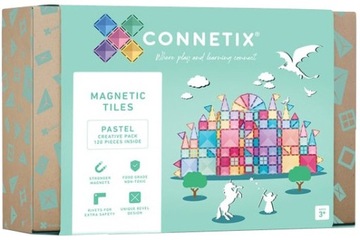 МАГНИТНЫЕ БЛОКИ CONNETIX PASTEL CREATIVE НАБОР 120 ШТ.