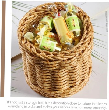 2 шт. Коробка для кистей для макияжа, плетеные корзины для хранения D