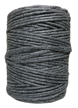 Sznurek Bawełniany do Makramy GRAFIT 20m 3mm