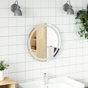 LUSTRO ŁAZIENKOWE Z LED OKRĄGŁE 50CM