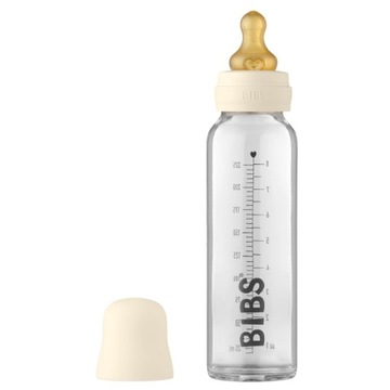 BIBS Butelka Szklana dla Niemowląt 225ml IVORY
