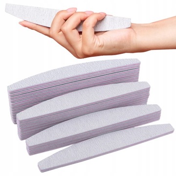 10 пилочек для ногтей «лодочка» 100/180 + блок в подарок