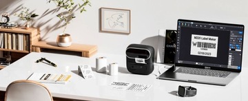 Мини-термопринтер Phomemo M220 для самоклеящихся этикеток и наклеек 80 мм.