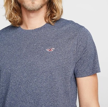 Hollister Navy Texture T-Shirt Classic O-Neck_ S