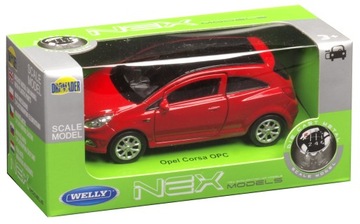 WELLY METALOWE AUTO OPEL CORSA OPC OTWIERANE DRZWI MODEL AUTA