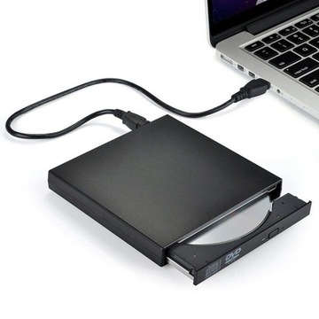 Внешний портативный привод DVD CD RW плеер Устройство чтения дисков USB 2.0 SLIM