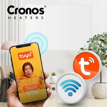 ИНФРАКРАСНЫЙ НАГРЕВАТЕЛЬ ГРАФЕНОВЫЙ ТЕРМОСТАТ WiFi 700ВТ