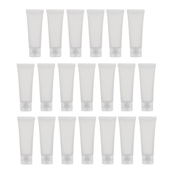 20 шт., контейнер для пустых пластиковых бутылок по 50 мл с тюбиком для лосьона