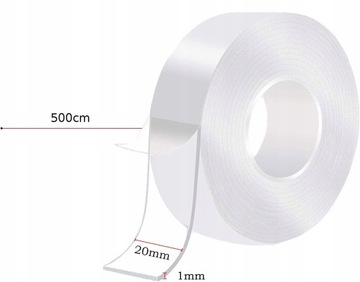 ЛЕНТА ДВУХСТОРОННЯЯ МНОГОРАЗОВАЯ NANO GRIP 5М