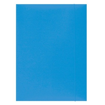 TECZKA Z GUMKĄ OFFICE PRODUCTS, KARTON, A4, 300GSM 3-SKRZYDŁOWA J.NIEBIESKA