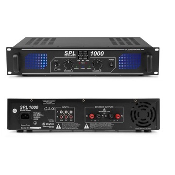Wzmacniacz 1000W Z EQ LED SPL1000 RACK 19 MOCNY