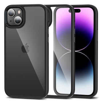 CASE TECH-PROTECT DO IPHONE 15 Z CZARNĄ RAMKĄ