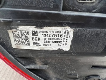 ASTRA K KOMBI ZADNÍ SVĚTLO LEVÝ BLATNÍK