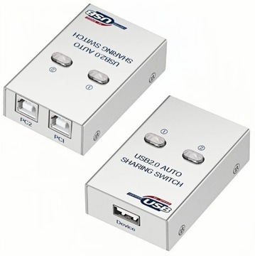 Przełącznik automatyczny USB 2.0 2/1 Hi-Speed AUTO SWITCH Drukarka