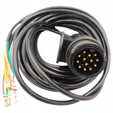 Жгут проводов прицепа с 13-контактной вилкой, длина 5 м, вилка с кабелем