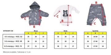 КОМПЛЕКТ ДЛЯ ДЕТЕЙ БРЮКИ ДЛЯ НОВОРОЖДЕННЫХ СВИТШОТ ТЕЛО R74 Размер: 74