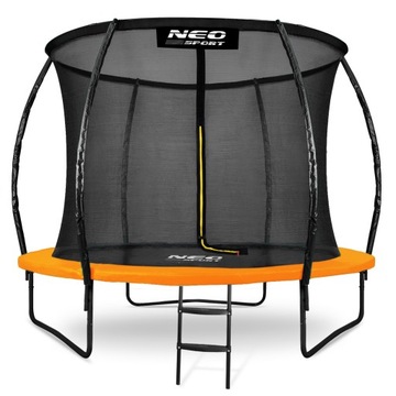 TRAMPOLINA OGRODOWA DLA DZIECI DRABINKA 252cm 8ft