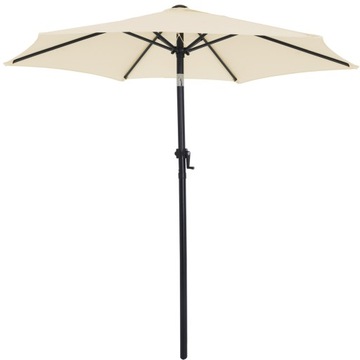 Parasol pochylny kremowy Ø200cm