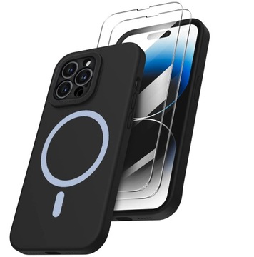 ETUI SILIKON PRO + 2 x SZKŁO do IPHONE 14 PRO