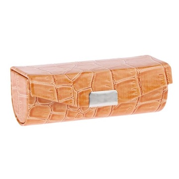 3 футляра для губной помады с держателем для зеркала, сумочка для губной помады оранжевого, красного и коричневого цвета