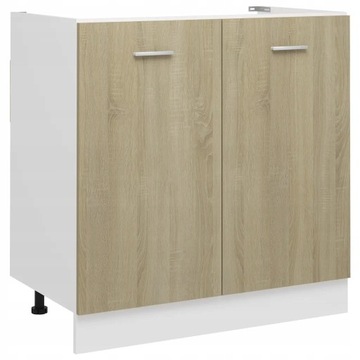 Szafka kuchenna VidaXL dąb sonoma 46 x 80 x 81,5 cm kolor frontu: dąb