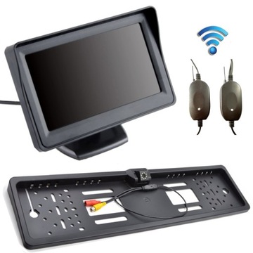 Monitor 4,3'' KAMERA Bezprzewodowa W RAMCE 8 LED