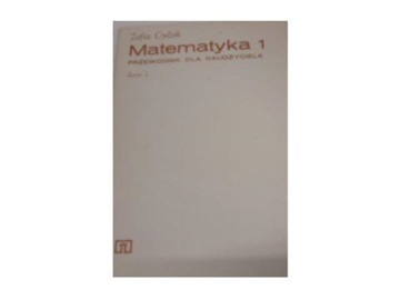 Matematyka 1 przewodnik dla nauczyciela zeszyt 2