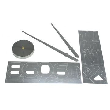 БОЛЬШИЕ НАСТЕННЫЕ ЧАСЫ САМОДЕЛЬНЫЕ, НАКЛЕЙЧЕННЫЕ СОВРЕМЕННОЕ ЗЕРКАЛО