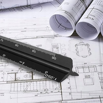 Масштаб 30см Urbanista 1:20/25/50/100..500 Лениар x 2 шт.