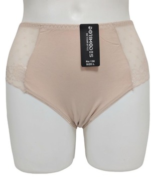 WYSOKIE FIGI DAMSKIE Dorimodes BAWEŁNA z KORONKĄ XXL DUŻE ROZMIARY