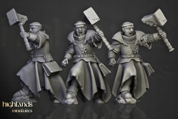 Warrior Priest v2 Highlands Miniatures 32 мм