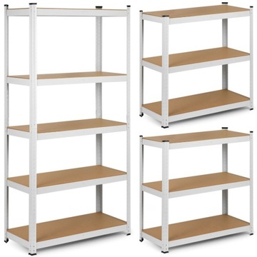 REGAŁ METALOWY MAGAZYNOWY 180x90x40cm 875kg 2w1